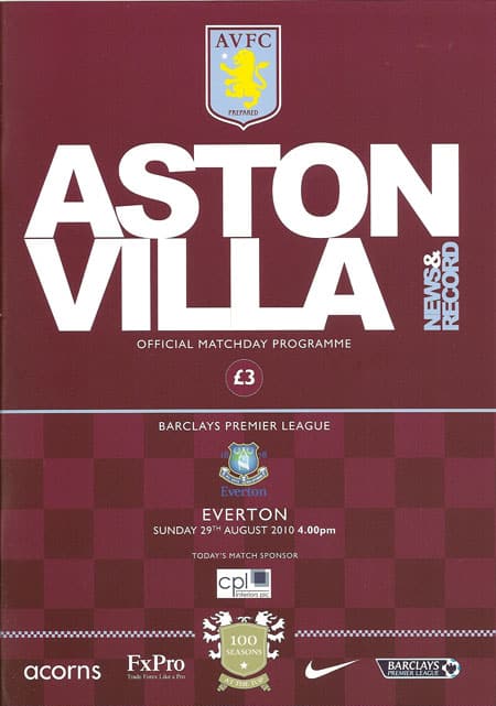 Aston Villa FC v Everton FC